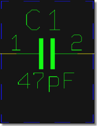 BAE Version 5.4: Schematics - Text Classes for Visibility Control (e.g., Values and Pin Names visible)