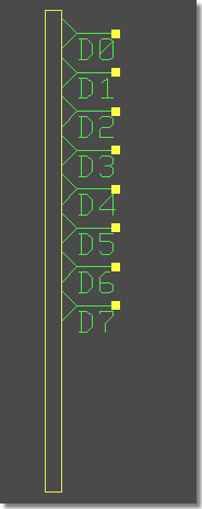 BAE Version 6.0: Schaltplaneditor - Bus anzapfen - Bustapreihenplatzierung