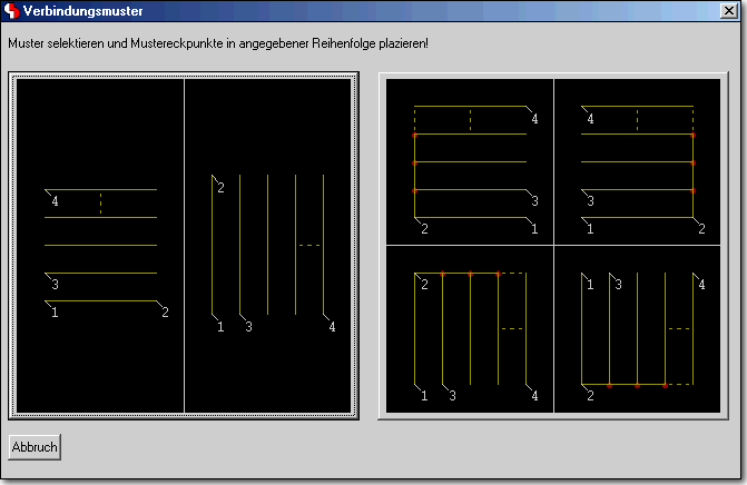 BAE Version 6.2: Schaltplaneditor Dialog - Verbindungsmuster