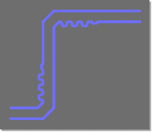 BAE Version 7.0: Layout Editor - Phase Shift Compensation through Trace Length Adjustment