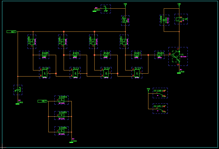 Figure 2-6: SCM Sheet with Symbols, Connections, Labels